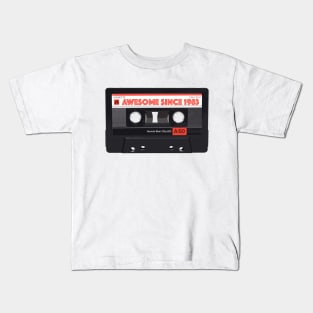 Classic Cassette Tape Mixtape - Awesome Since 1983 Birthday Gift Kids T-Shirt